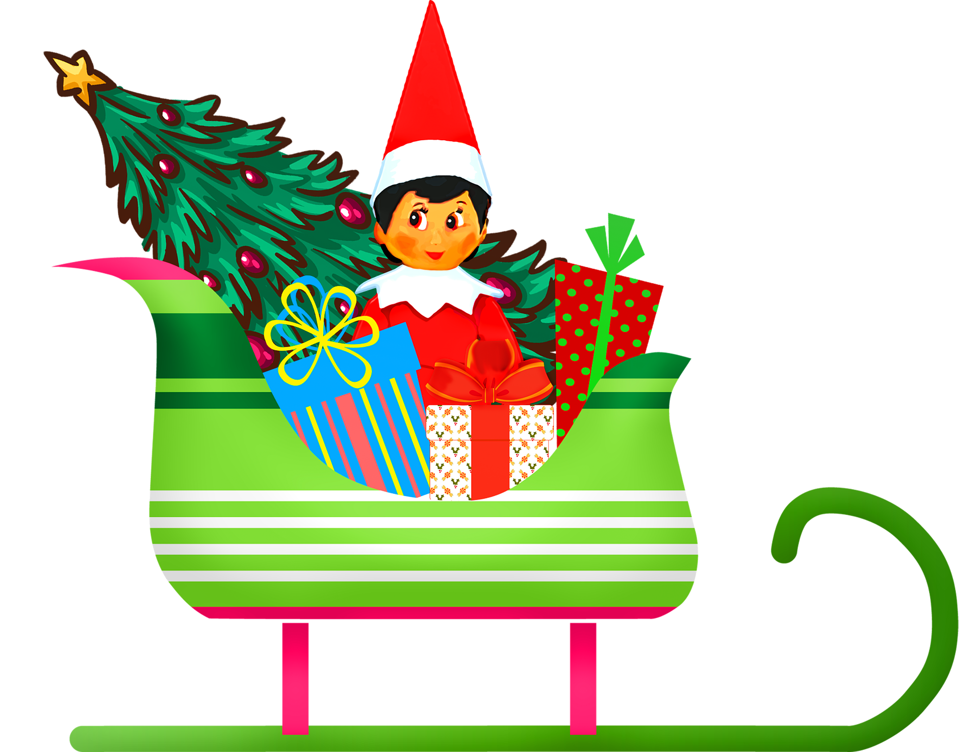 Transparent Elf On The Shelf Clipart - The Elf On The Shelf Png & Free